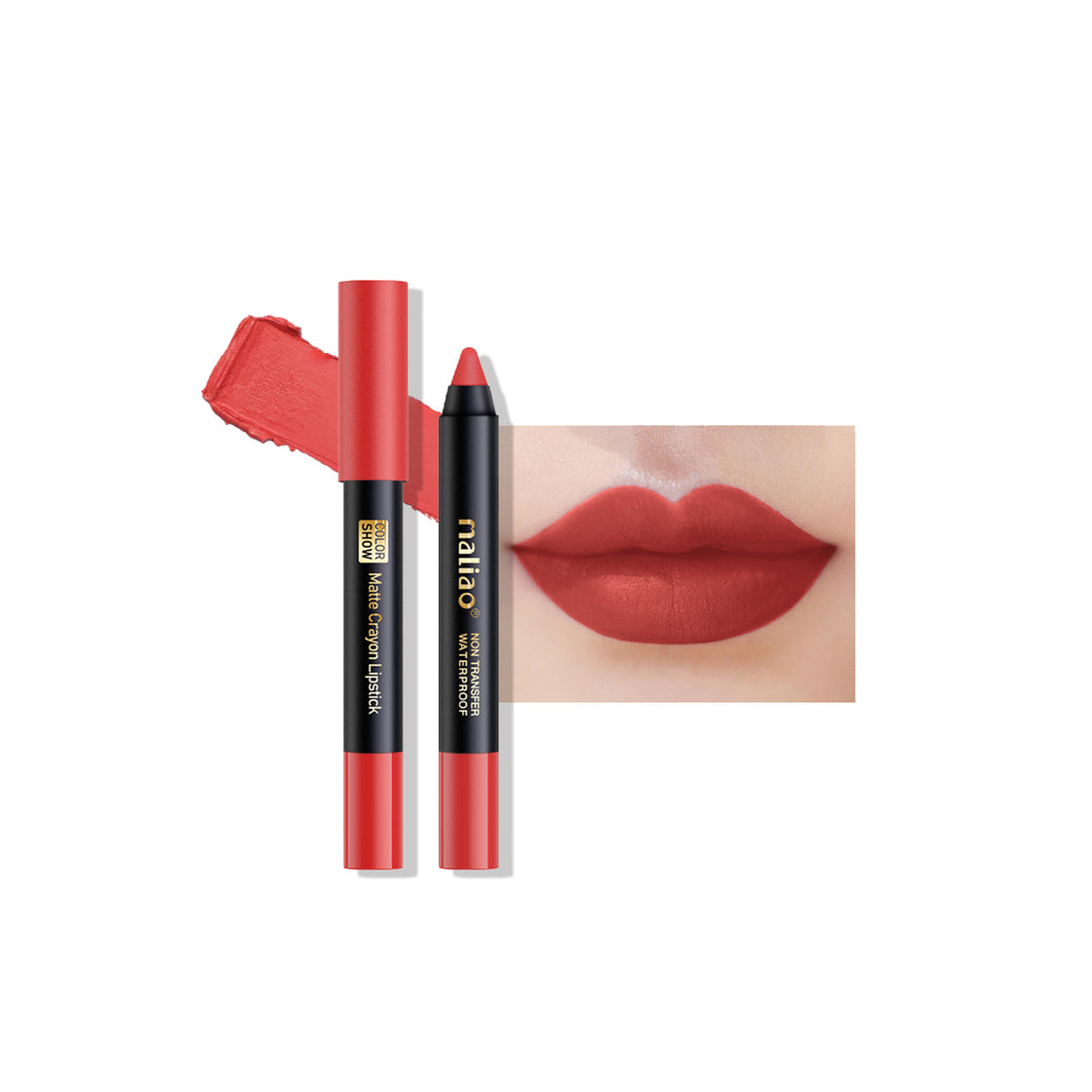 Maliao Matte Crayon Lipstick - 6-in-1 Non-Transfer Waterproof Color Show - Maliao Makeup