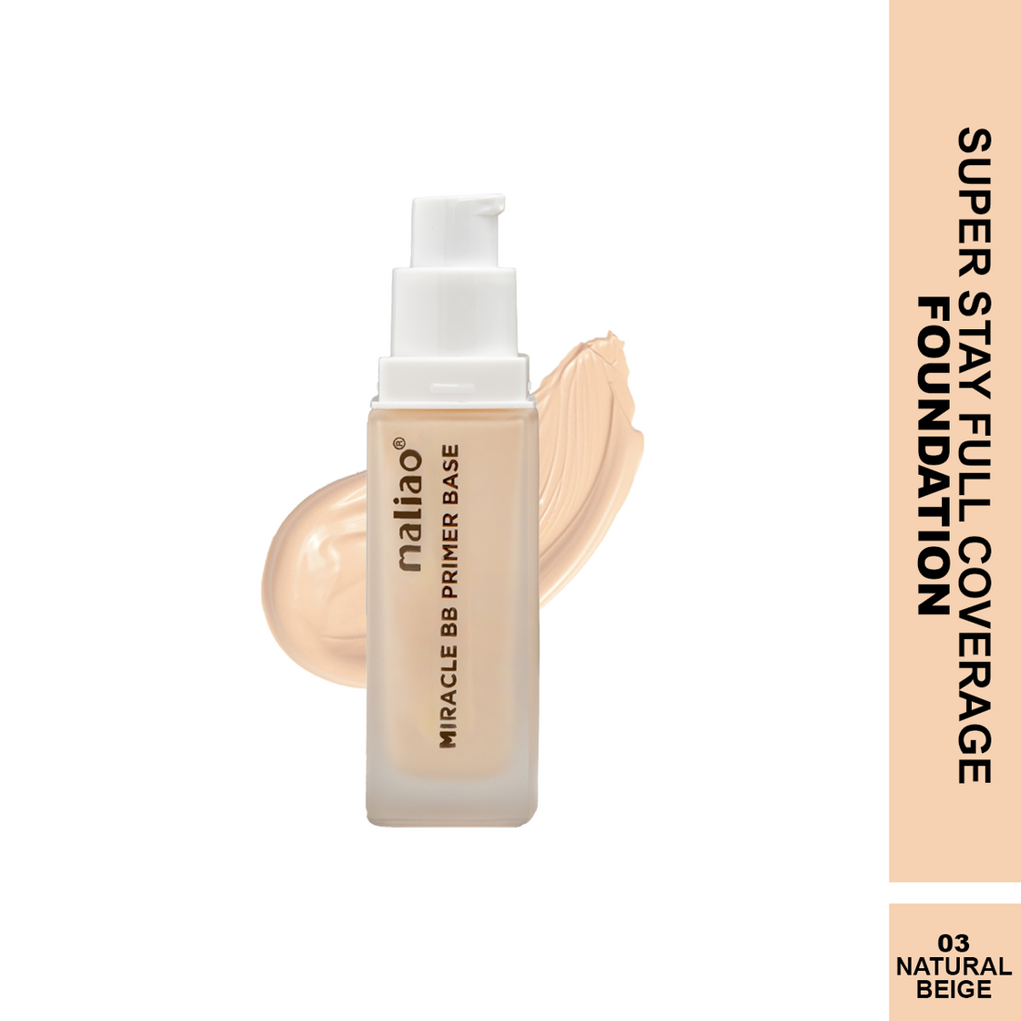 Maliao Super Stay Full Coverage Miracle BB Primer Base Foundation - Ultimate Beauty Fusion - Maliao Makeup