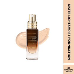 Maliao Aqua Moisture Matte Light & Moist Foundation - Hydrating Matte Finish