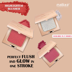 Maliao Radiant Highlighter &BLUSHr - Illuminate Your Beauty with a Blossoming Glow - Maliao Makeup