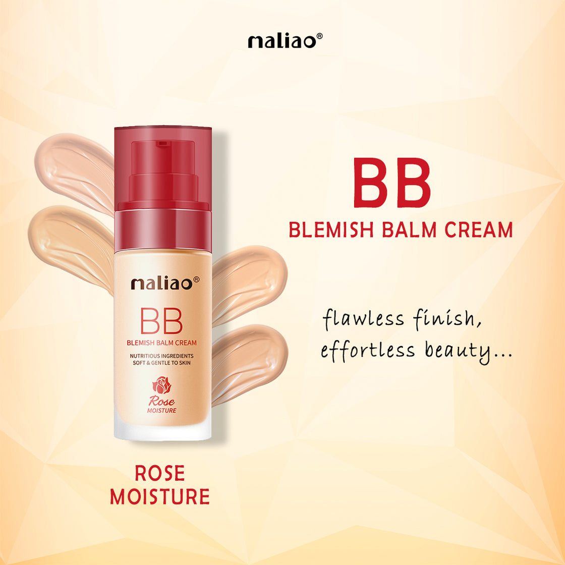 Maliao BB Blemish Balm Rose Moisture Foundation - Radiant Complexion for Face Makeup Maliao Professional Makeup