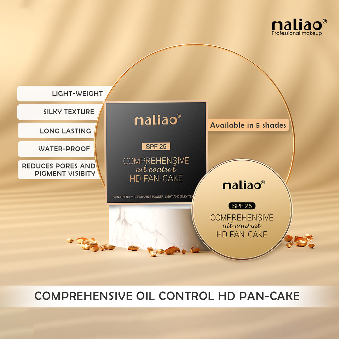 Maliao Comprehensive Oil Control HD Pan-Cake - Your Ultimate Solution for Flawless, Matte Skin - Maliao Makeup