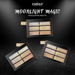 Maliao Moonlight Magic Highlighter Palette - Illuminate Your Beauty - Maliao Makeup