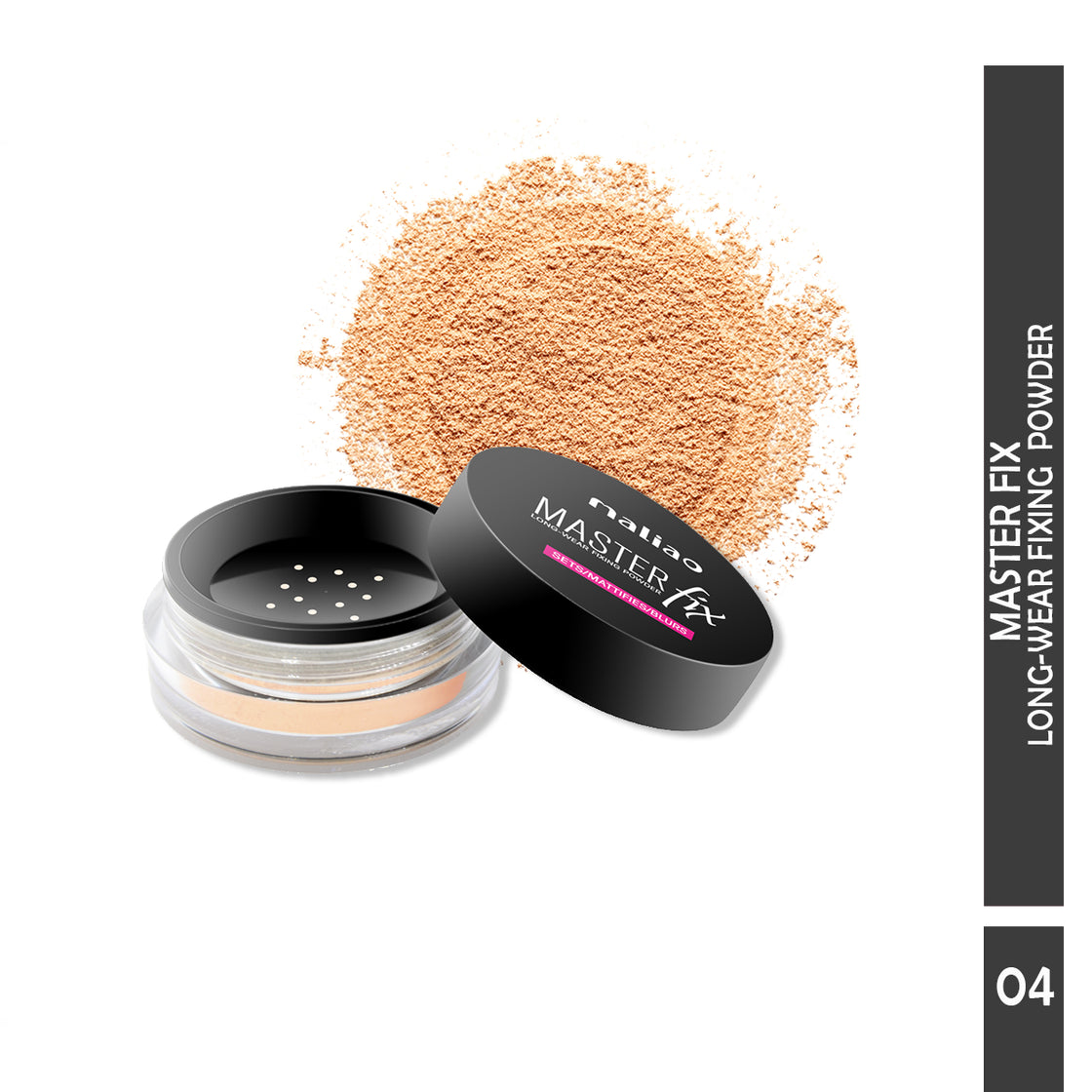 Maliao Master Fix Long Wear Compact Powder - Smooth Finish for All-Day Beauty Maliao Professional Makeup