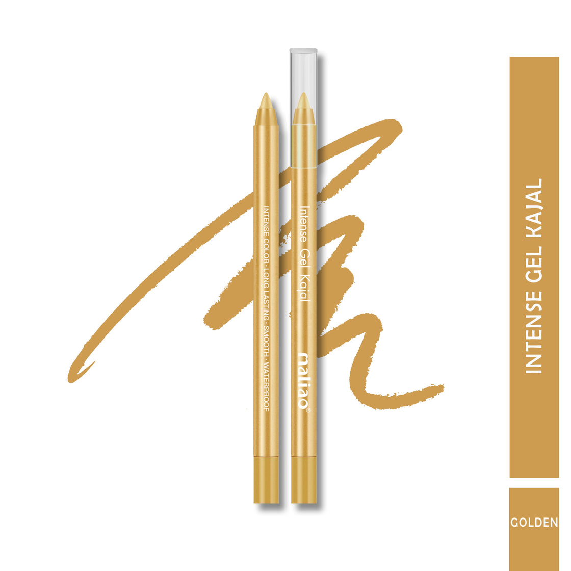 Maliao Intense Gel Kajal - Long Lasting, Smooth, Waterproof Eye Liner - Maliao Makeup