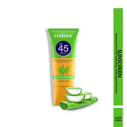 Maliao Aloe Vera Sunscreen SPF 45 PA+++ - Ultimate Sun Protection with Hydration - Maliao Makeup