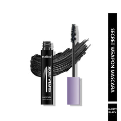 Maliao Secret Weapon Mascara - Glossy Black Lashes, Voluminous & Lengthening (10ml) - Maliao Makeup