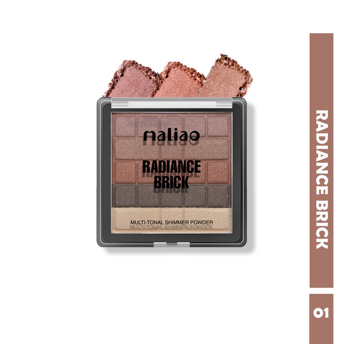 Maliao Radiance Brick Highlighter Shimmer Powder - Illuminate Your Features with Natural Glow - Maliao Makeup