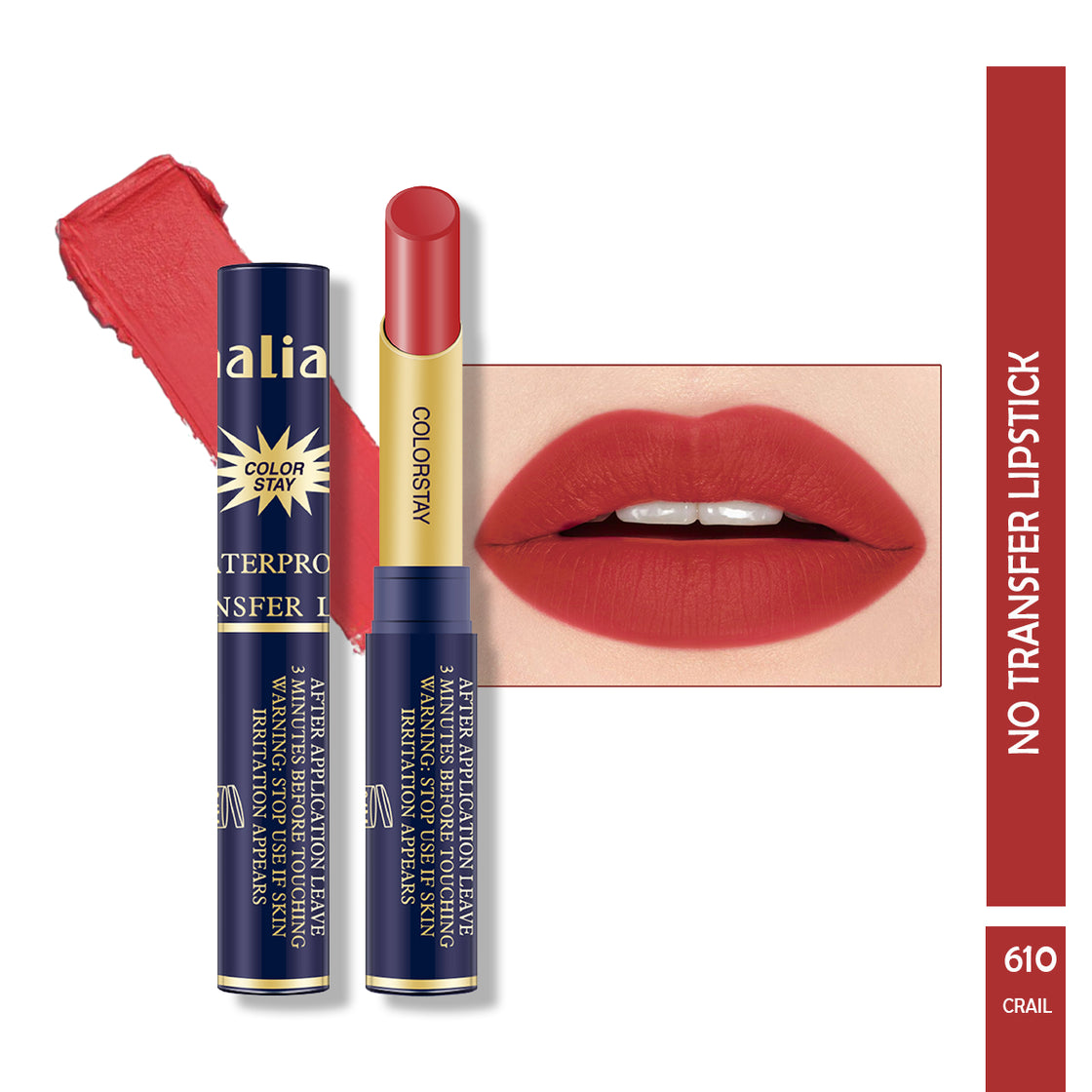 Maliao Colorstay Waterproof No-Transfer Lipstick - Maliao Makeup