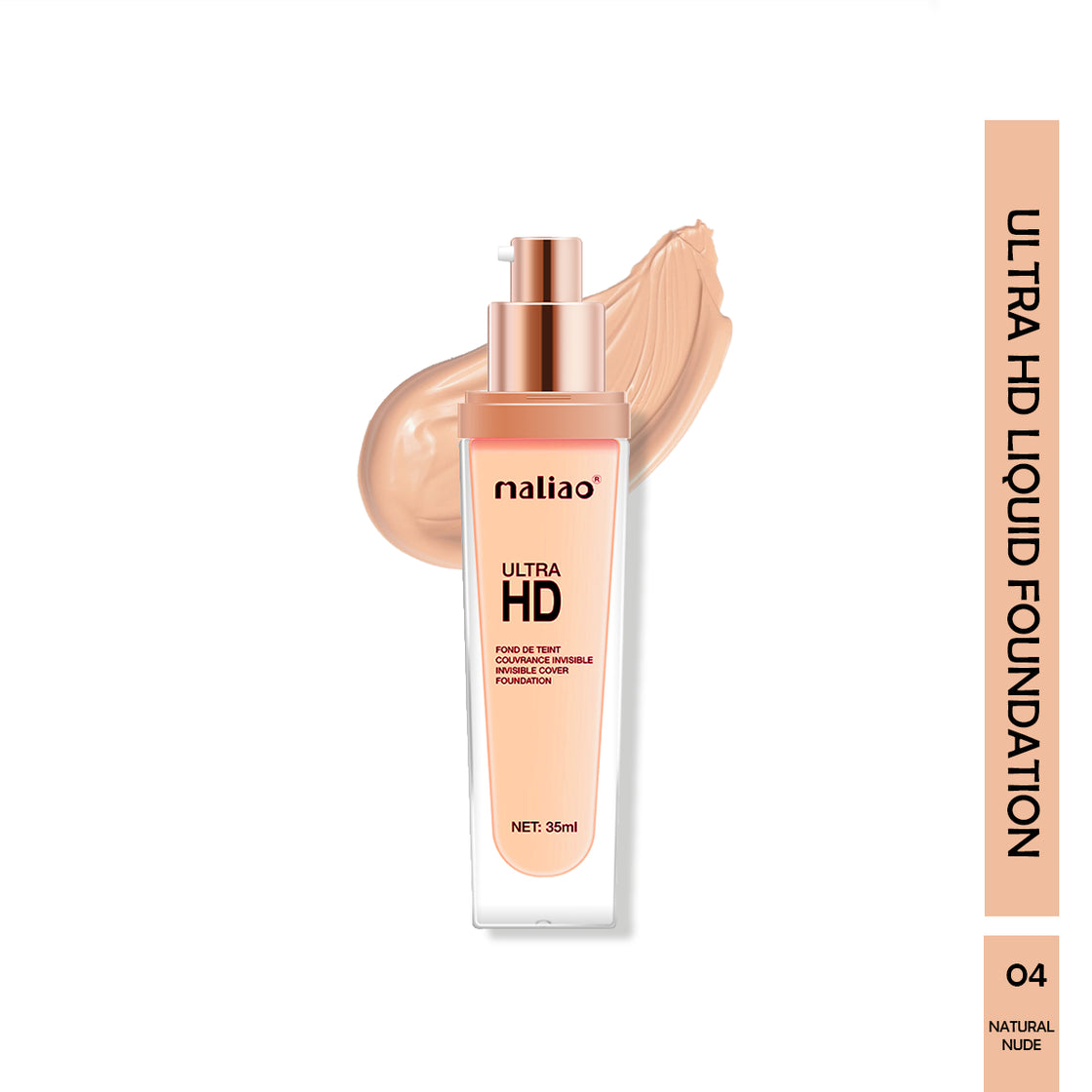 Maliao Ultra HD Invisible Cover Foundation - Seamless Perfection Maliao Professional Makeup