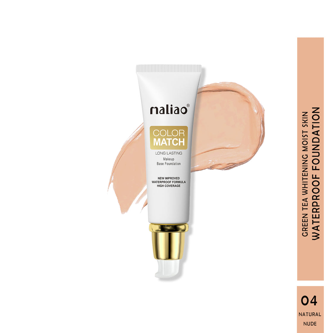 Maliao Color Match Long-Lasting Makeup Base Foundation Face