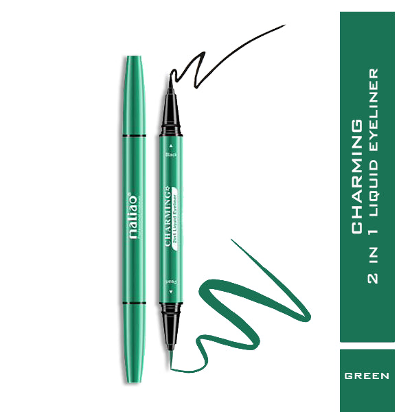 Maliao Charming 2-in-1 Liquid Eyeliner - 12-Hour Long-Lasting, Waterproof, and Precise Definition Maliao Professional Makeup