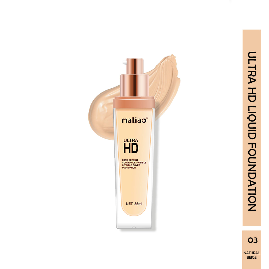 Maliao Ultra HD Invisible Cover Foundation - Seamless Perfection Maliao Professional Makeup