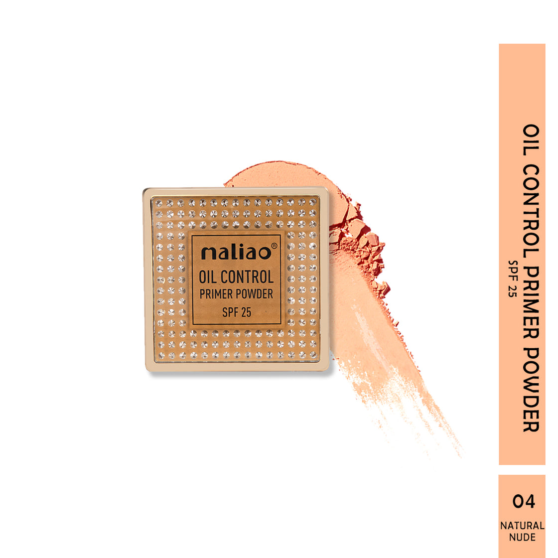 Maliao Oil Control Primer Powder Compact SPF 25 - Mattify and Protect Your Skin - Maliao Makeup