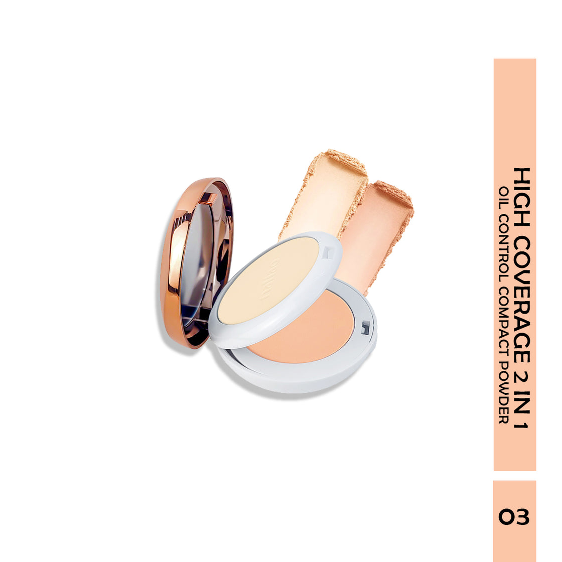 Maliao High Coverage 2-in-1 Oil-Control Compact Powder for Flawless Matte Finish and Long-Lasting Wear - Maliao Makeup