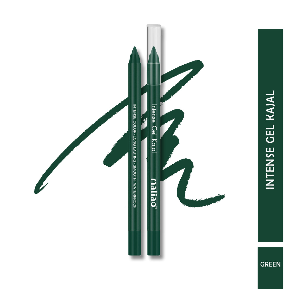 Maliao Intense Gel Kajal - Long Lasting, Smooth, Waterproof Eye Liner - Maliao Makeup