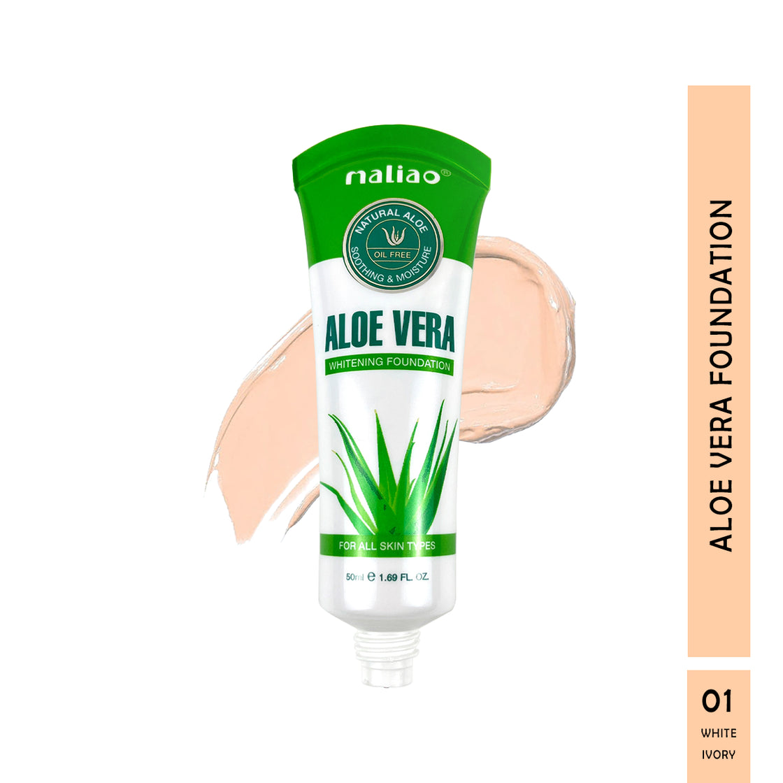 Maliao ALOE VERA WHITENING Foundation - Radiant and Nourishing Coverage - Maliao Makeup