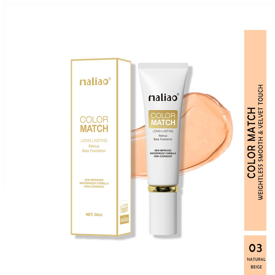 Maliao Color Match Long-Lasting Makeup Base Foundation - Maliao Makeup