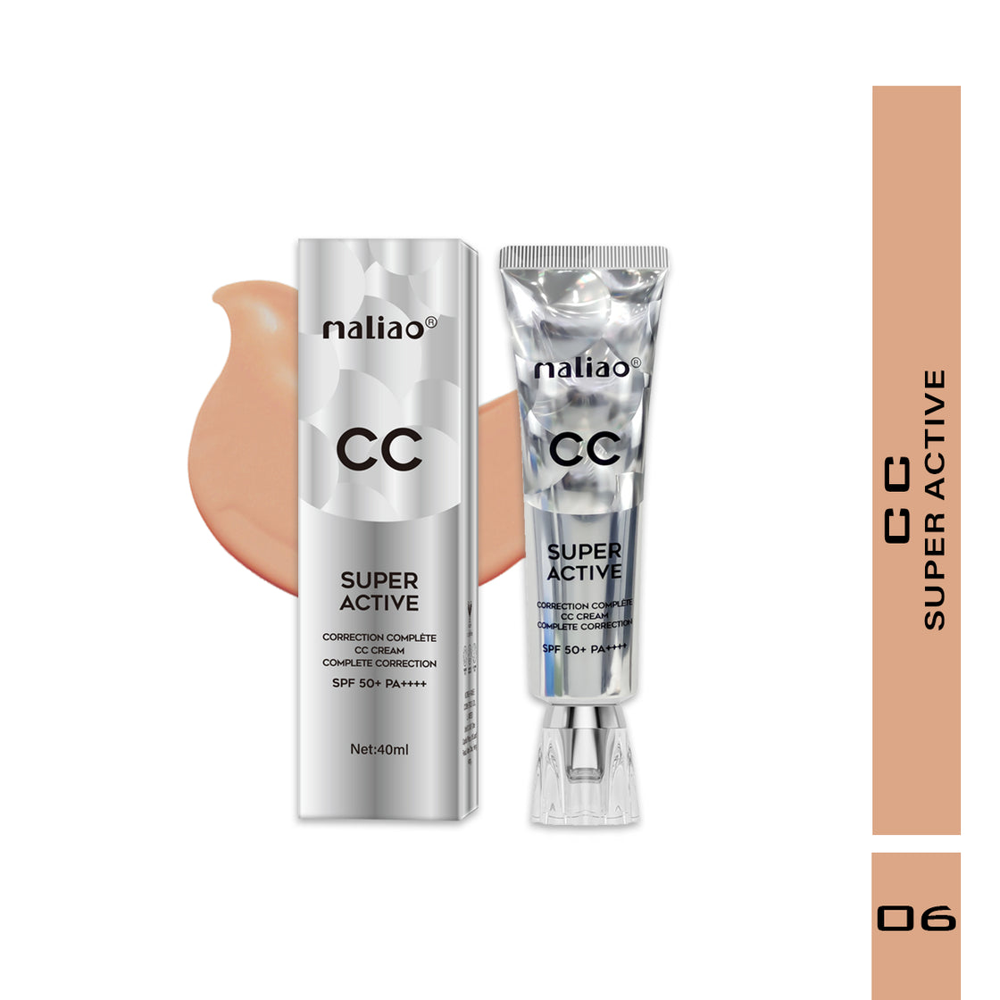 Maliao CC Cream Complete Correction SPF 50+ PA++++ - Radiant Skin Protection Maliao Professional Makeup