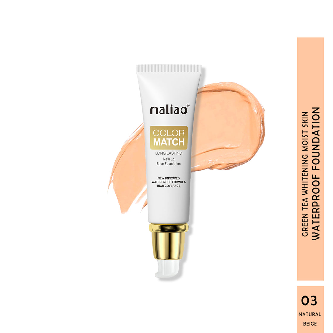 Maliao Color Match Long-Lasting Makeup Base Foundation Face