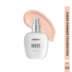 Maliao Sheer Shimmer Foundation SPF 20 - Radiant Finish for Face Makeup - Maliao Makeup