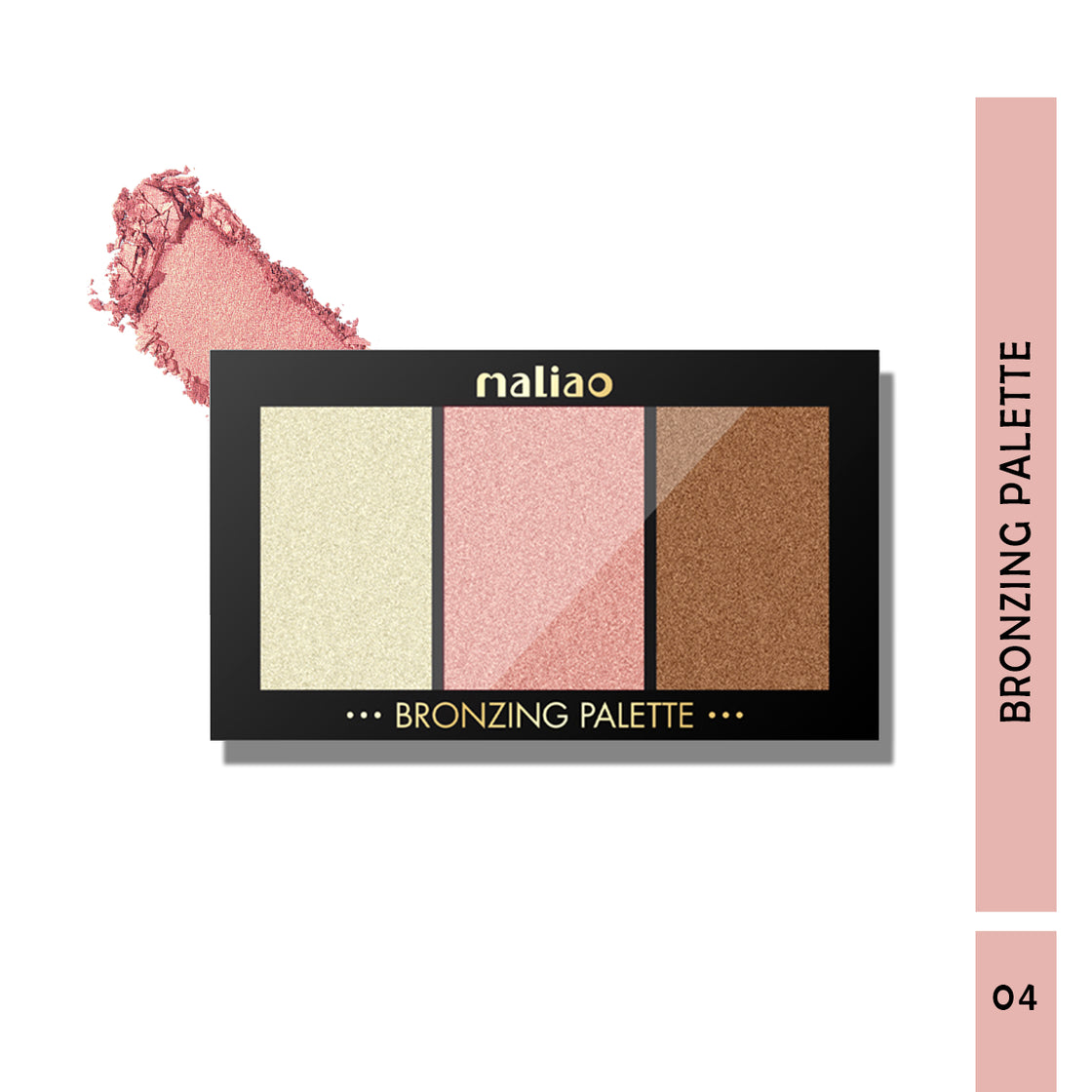 Maliao Shimmering Bronzing Palette - Sun-Kissed Radiance with Shimmer Particles - Maliao Makeup