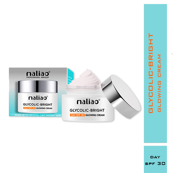 Maliao Glycolic Bright Day Cream SPF 30 - Radiant Face Cream for Glowing Skin Maliao Professional Makeup