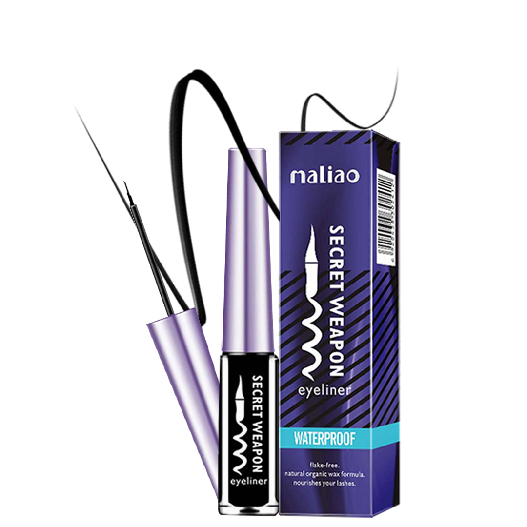 MALIAO Secret Weapon Waterproof Flake-Free Liquid Eyeliner - Intense Definition, Zero Smudging - Maliao Makeup