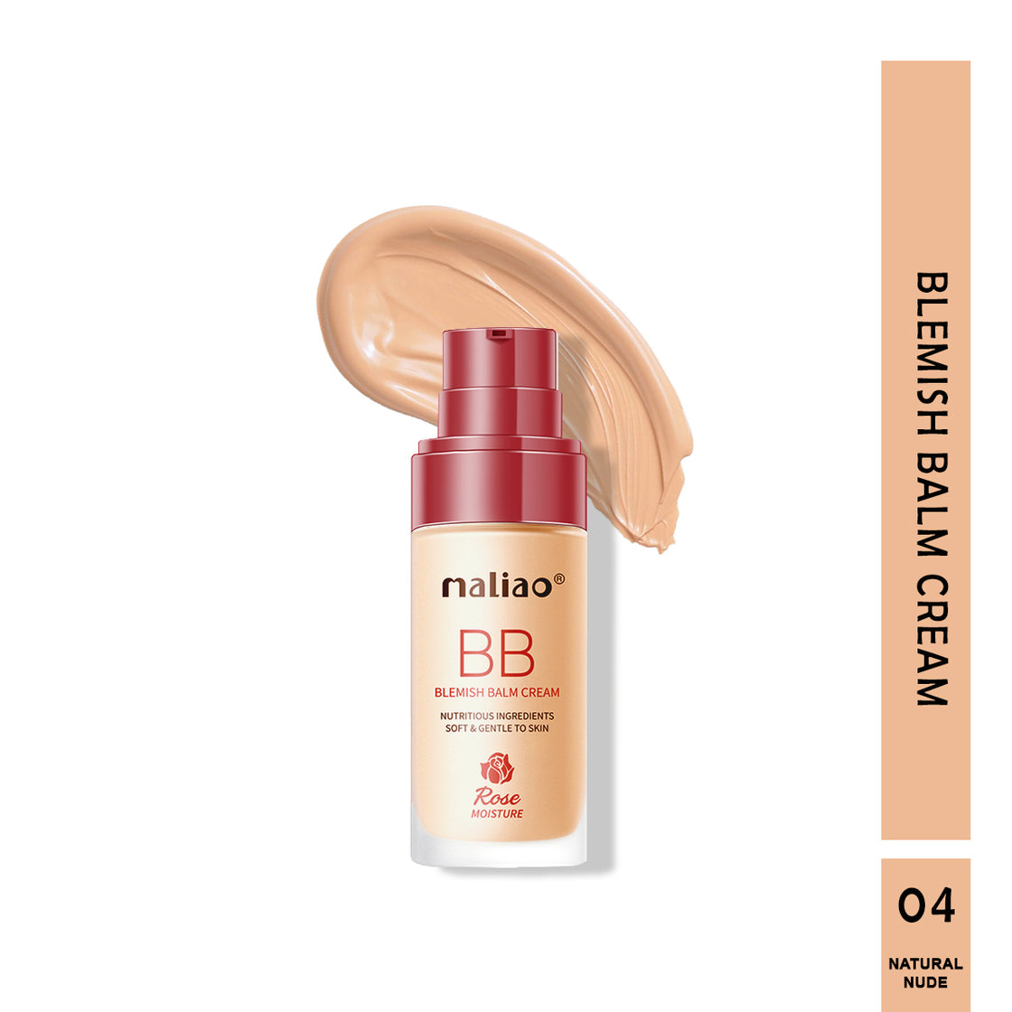 Maliao BB Blemish Balm Rose Moisture Foundation - Radiant Complexion for Face Makeup Maliao Professional Makeup