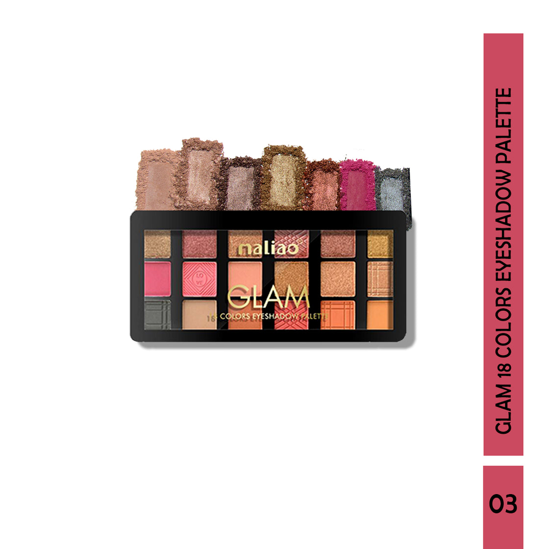 Maliao Glam 18 Colors Eyeshadow Palette - Create Mesmerizing Looks - Maliao Makeup