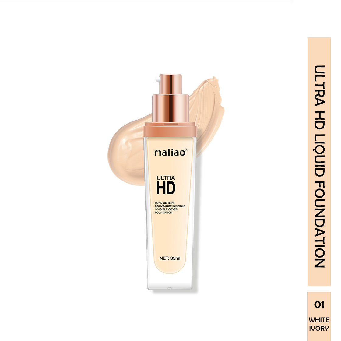 Maliao Ultra HD Invisible Cover Foundation - Seamless Perfection Maliao Professional Makeup