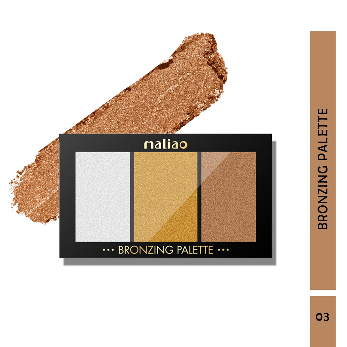 Maliao Shimmering Bronzing Palette - Sun-Kissed Radiance with Shimmer Particles - Maliao Makeup