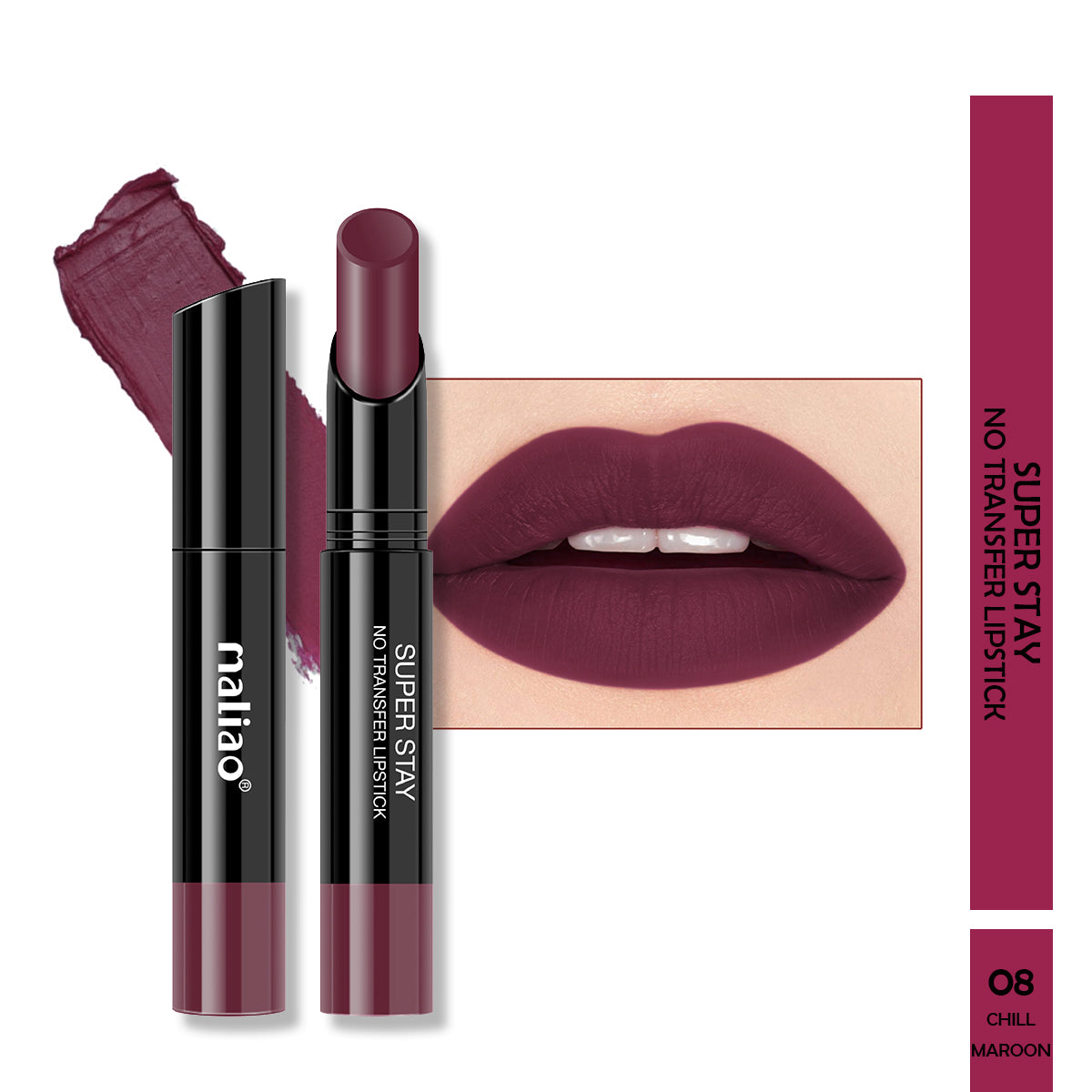 Maliao Super Stay No Transfer Lipstick - Unwavering Elegance - Maliao Makeup