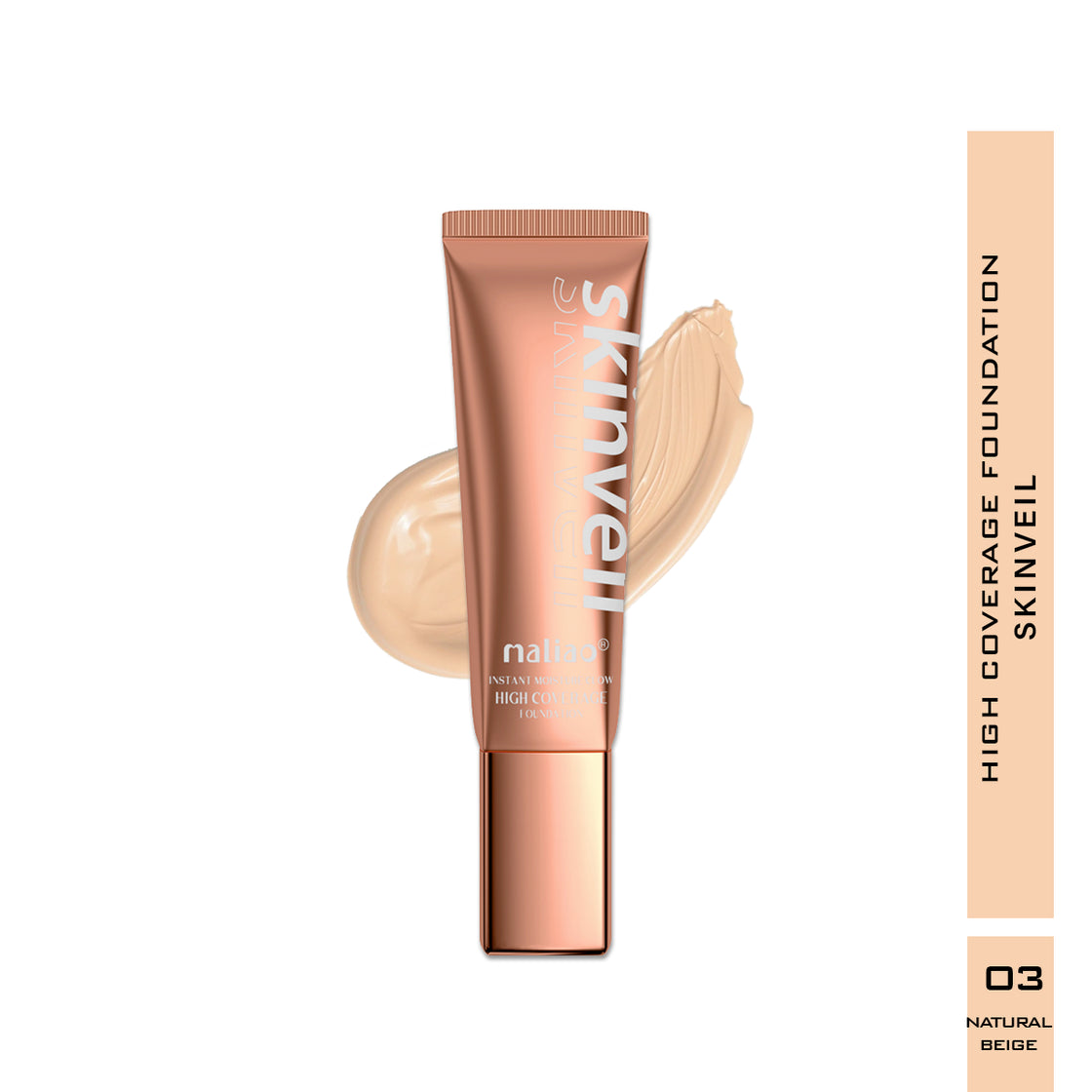 Maliao SkinVeil High Coverage Foundation - Flawless Radiance for All Skin Tones - Maliao Makeup