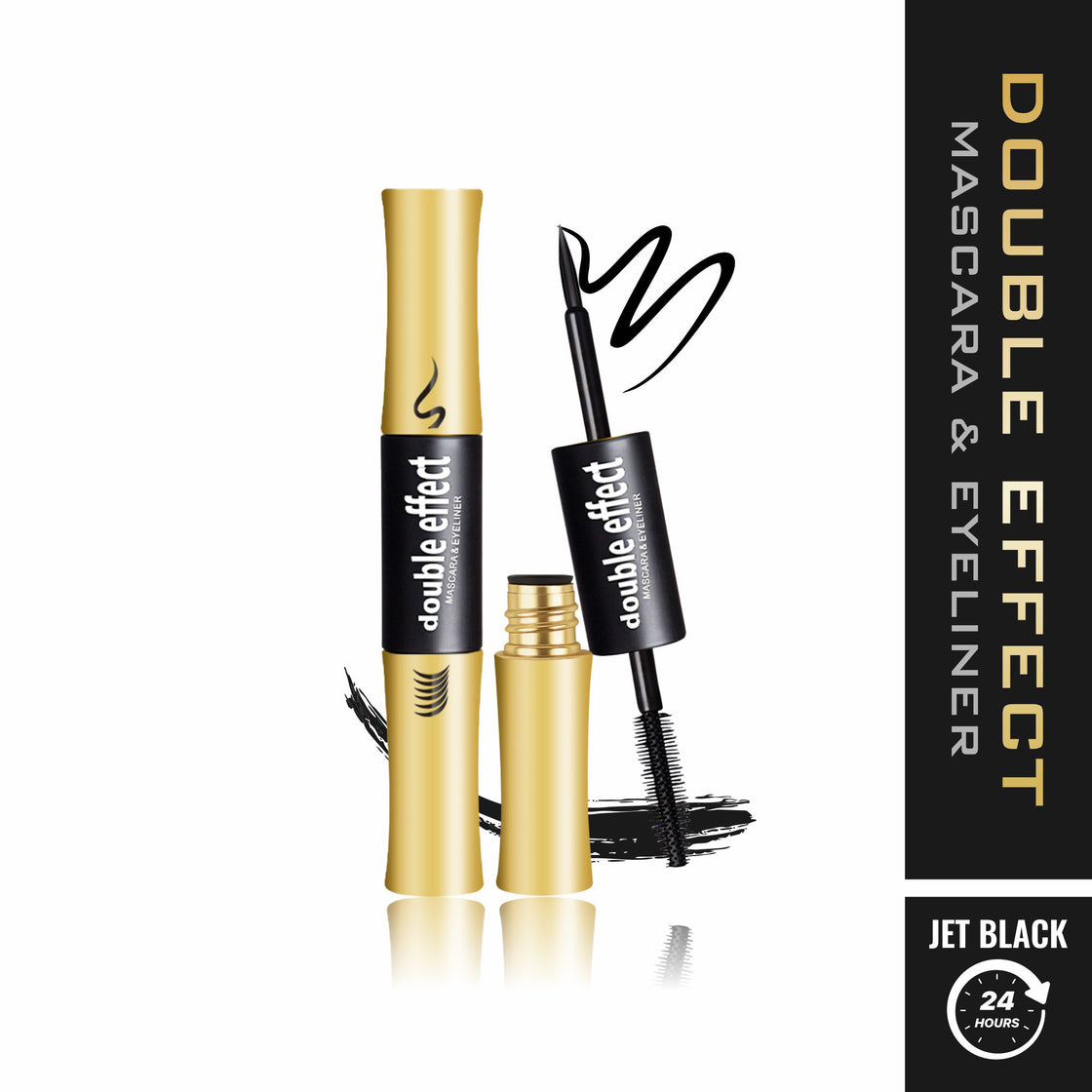 Maliao Double Effect Waterproof Mascara & Eyeliner - All-in-One Glam, Long-Lasting & Smudge-Proof - Maliao Makeup