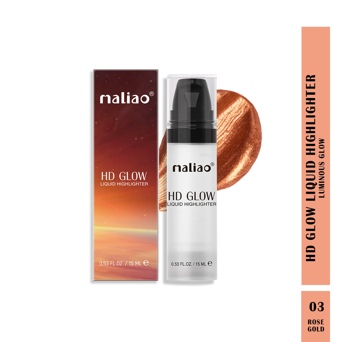 Maliao HD Glow Liquid Highlighter - Radiant Illuminator for Flawless Glam - Maliao Makeup