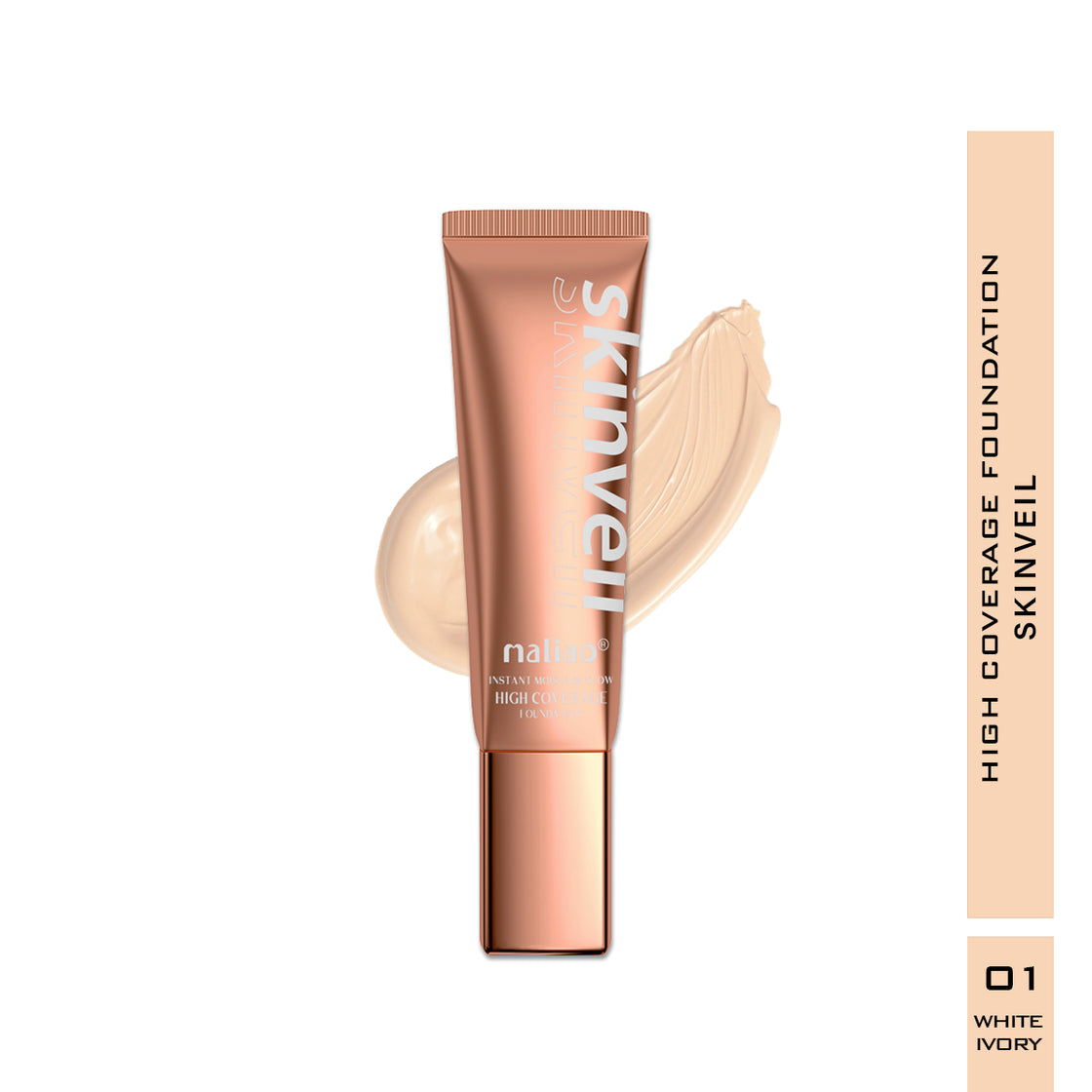 Maliao SkinVeil High Coverage Foundation - Flawless Radiance for All Skin Tones - Maliao Makeup