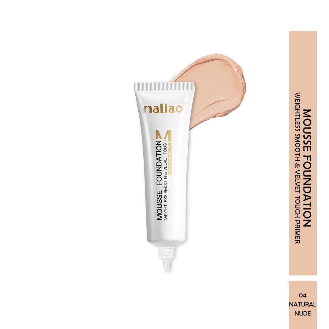 Maliao, Maliao Primer Weightless Smooth, Velvet Touch Mousse Foundation, Flawless Base,  Makeup Essential