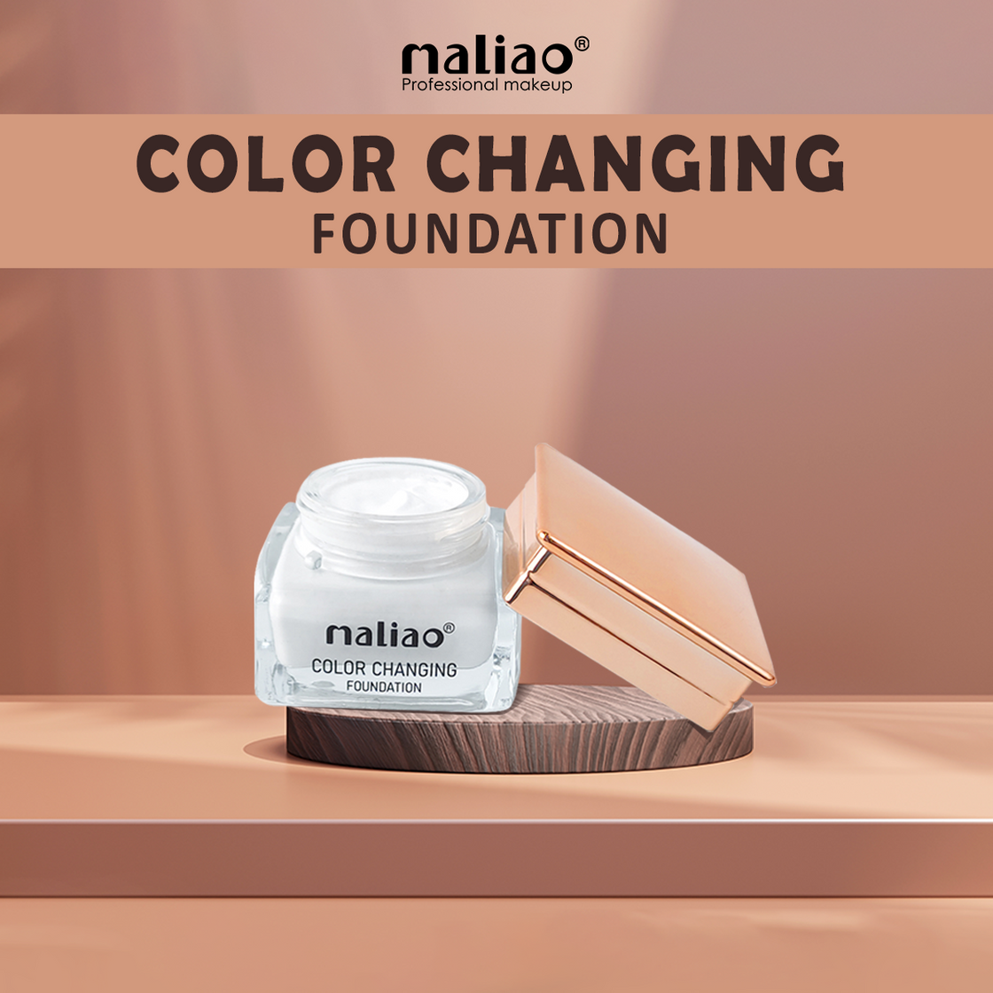 Maliao Colour Changing Waterproof Foundation with Satin Finish - Long-Lasting Beauty Maliao Professional Makeup