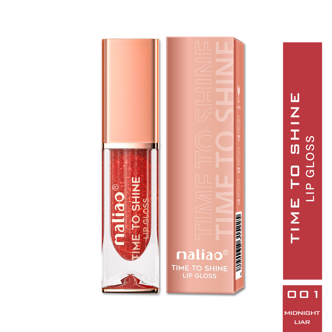 Maliao Time to Shine Lip Gloss - Glossy Brilliance for Stunning Lips Maliao Professional Makeup