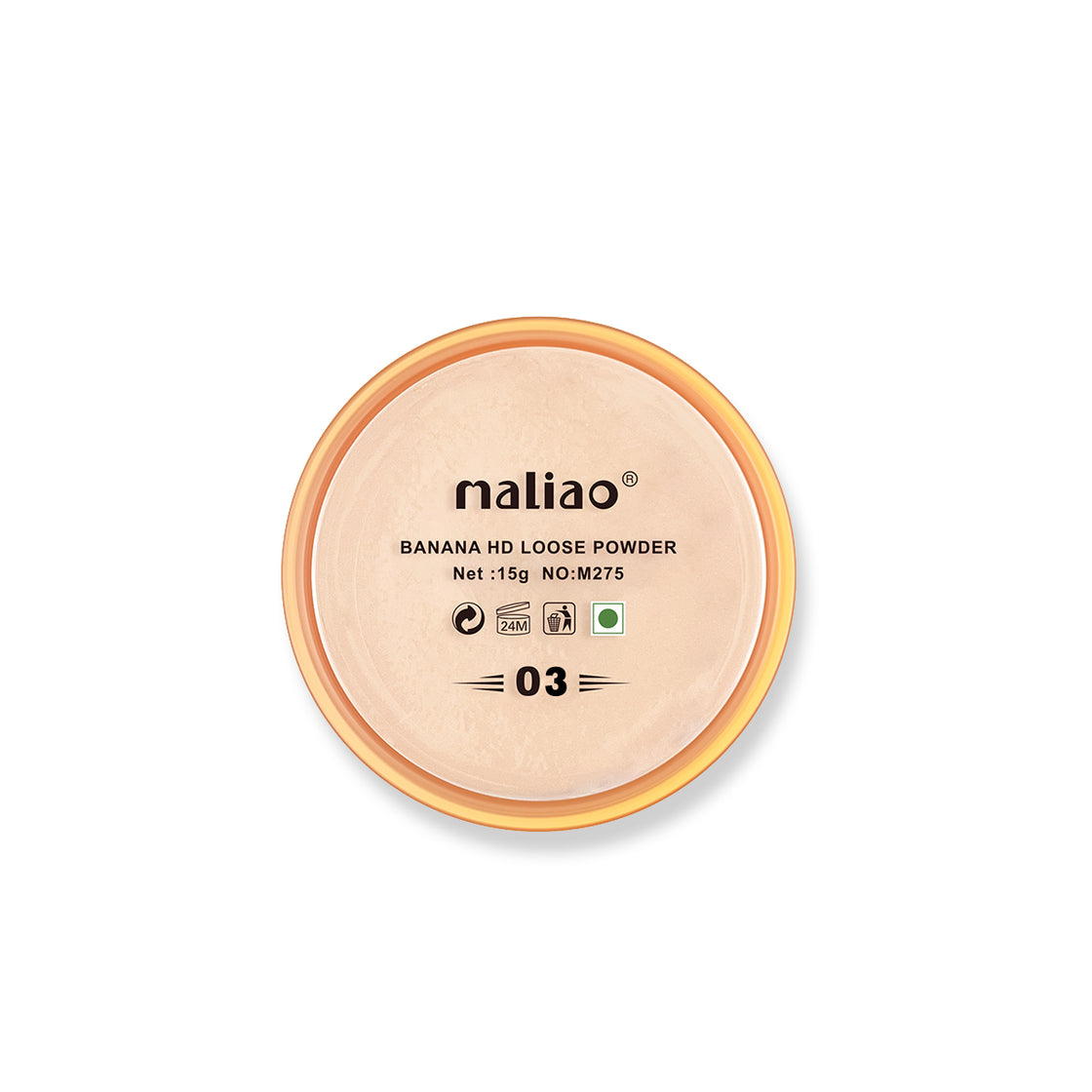 Maliao Luxury HD Banana Compact Powder - Perfecting Radiance for Flawless Skin - Maliao Makeup