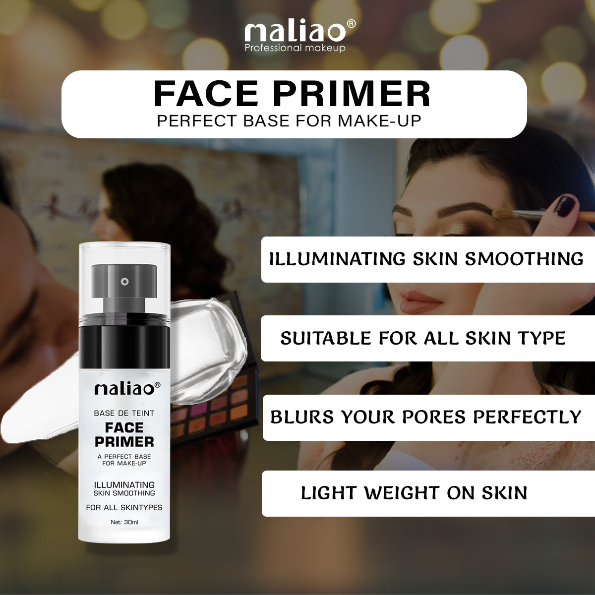 Maliao Face Primer - Your Perfect Makeup Base for a Flawless Finish - Maliao Makeup