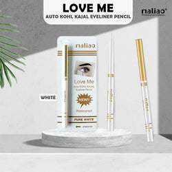 Maliao LOVE ME Waterproof Pure White Kohl Kajal Pencil Eyeliner - Brightening Eyes with Precision Maliao Professional Makeup