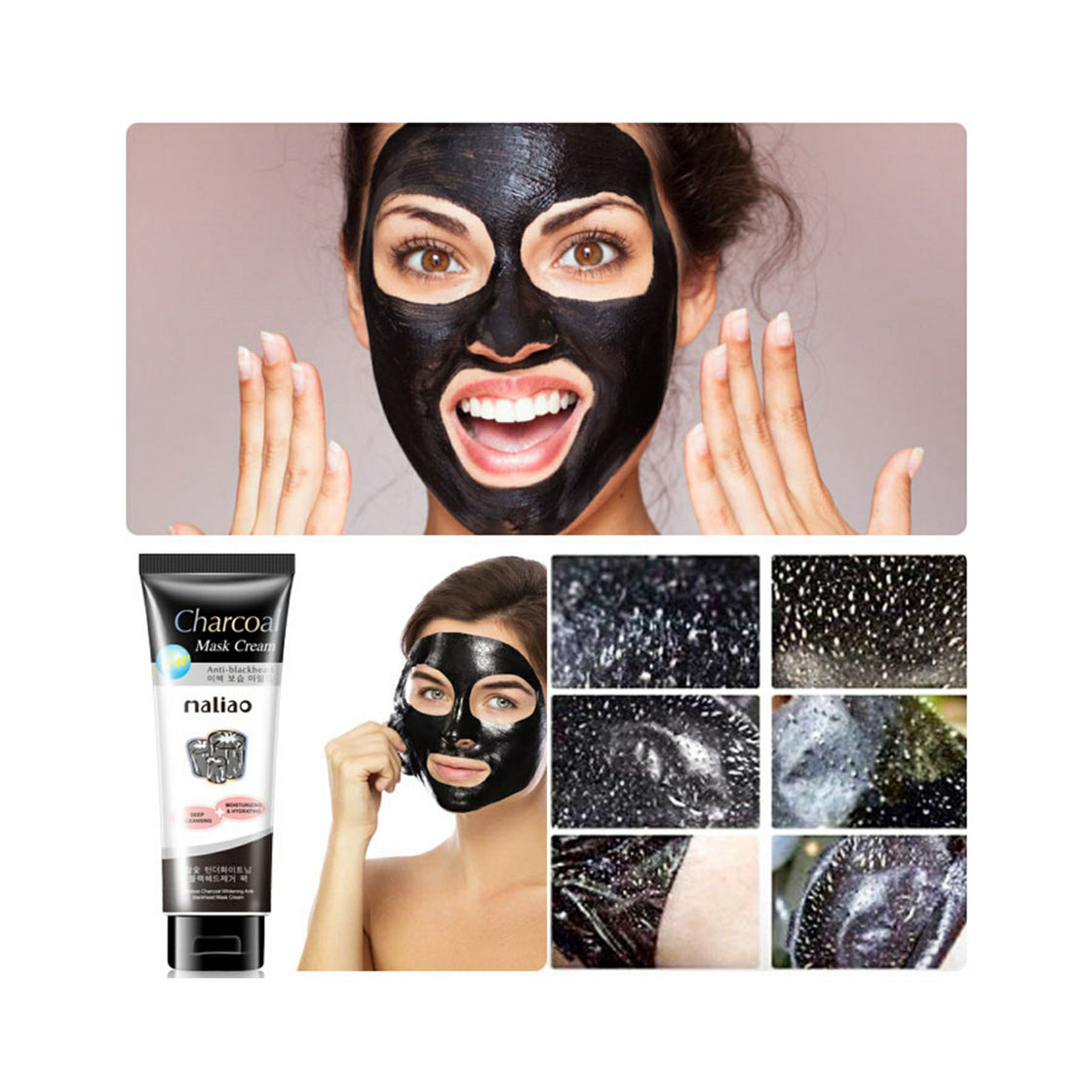 Maliao Black Peel-Off Mask with Deep Cleansing Charcoal Extract - Maliao Makeup