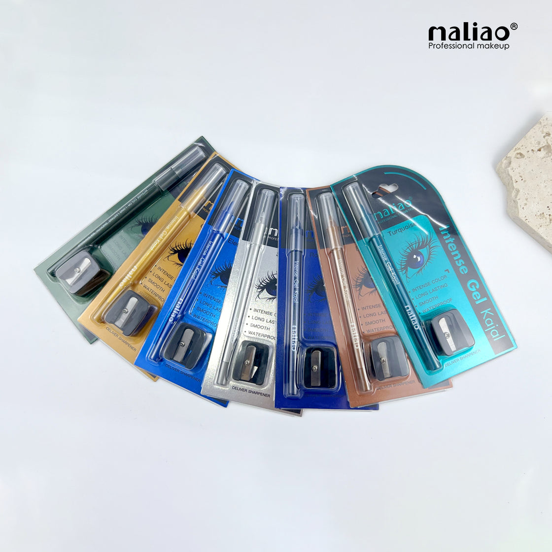 Maliao Intense Gel Kajal - Long Lasting, Smooth, Waterproof Eye Liner - Maliao Makeup