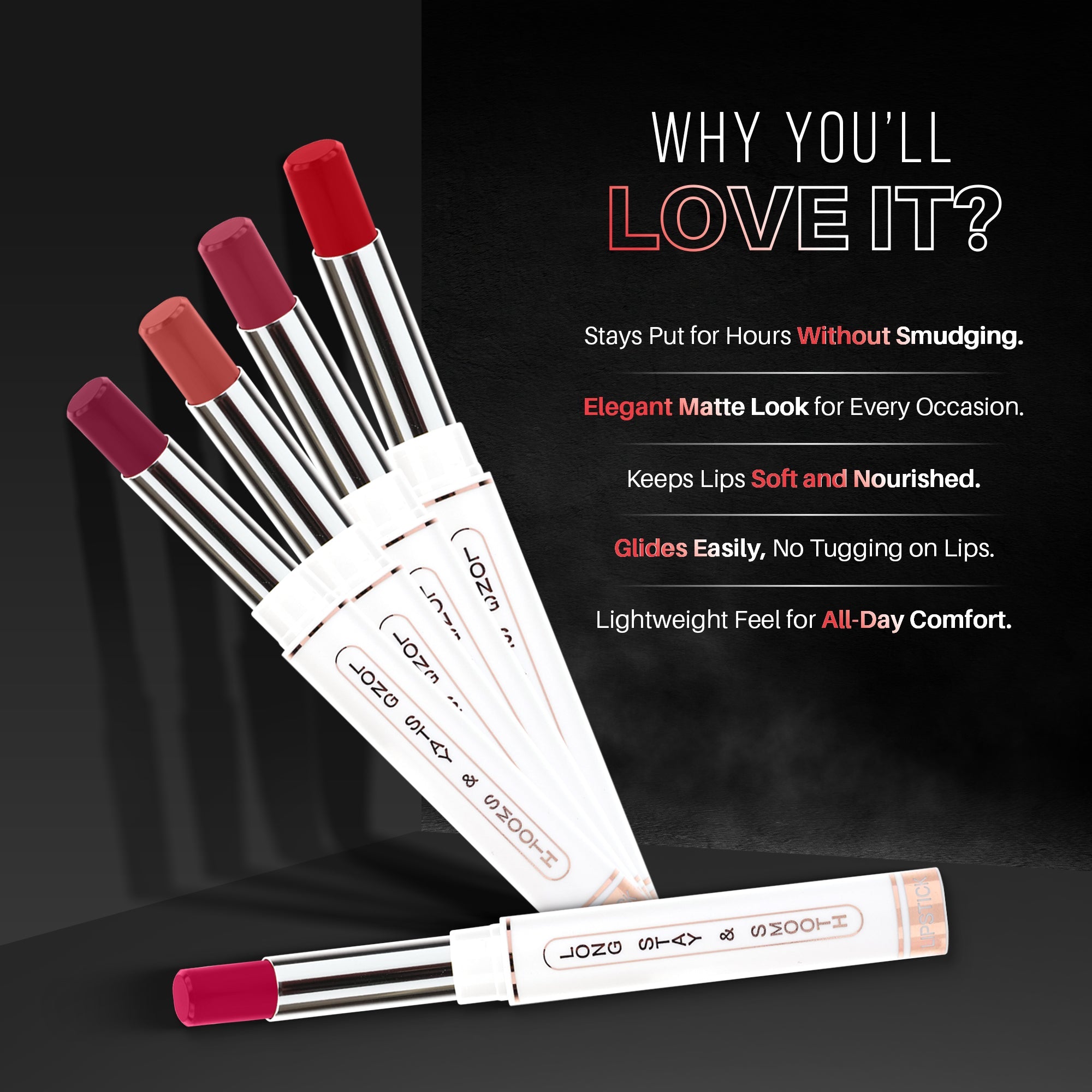 Maliao Non-Transfer Long Stay & Smooth Lipstick Lip