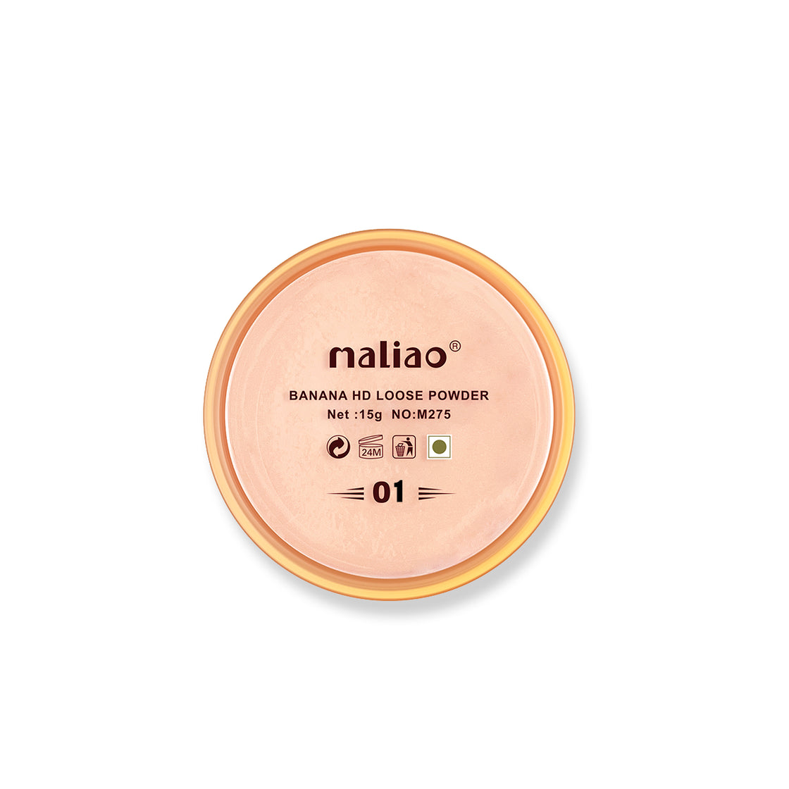 Maliao Luxury HD Banana Compact Powder - Perfecting Radiance for Flawless Skin - Maliao Makeup