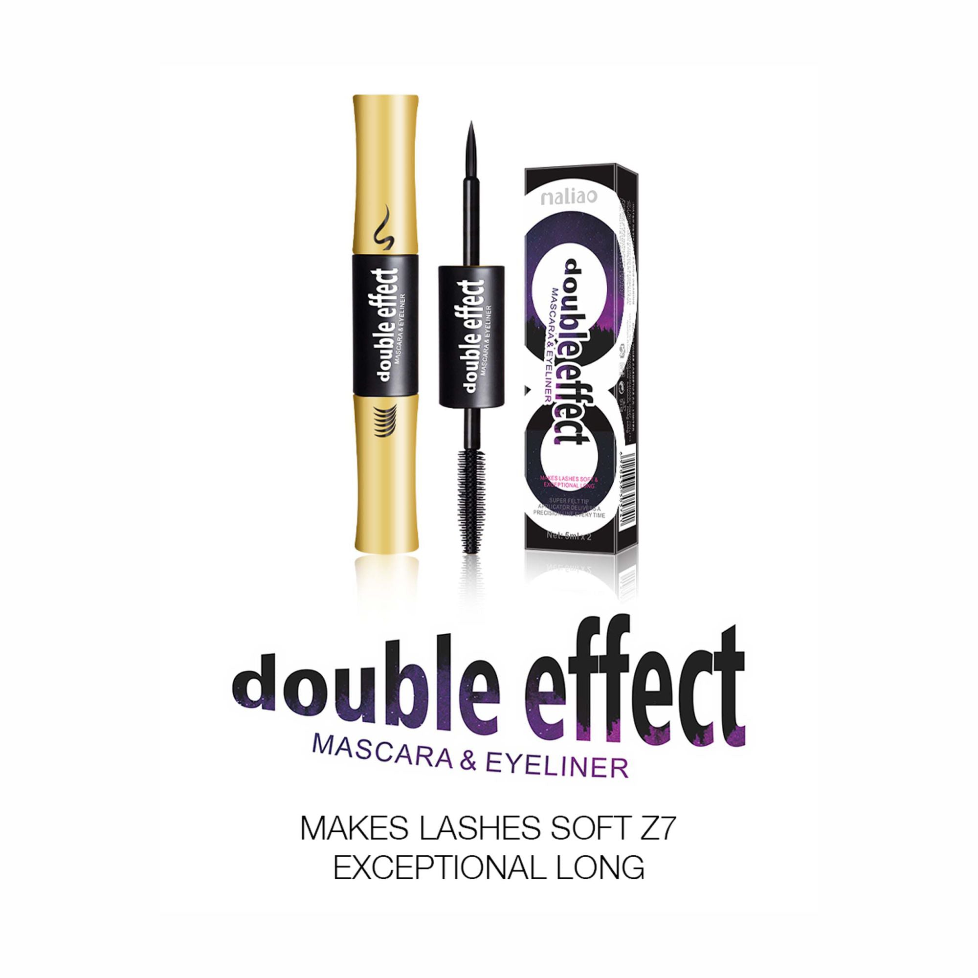 Maliao Double Effect Waterproof Mascara & Eyeliner - All-in-One Glam, Long-Lasting & Smudge-Proof - Maliao Makeup