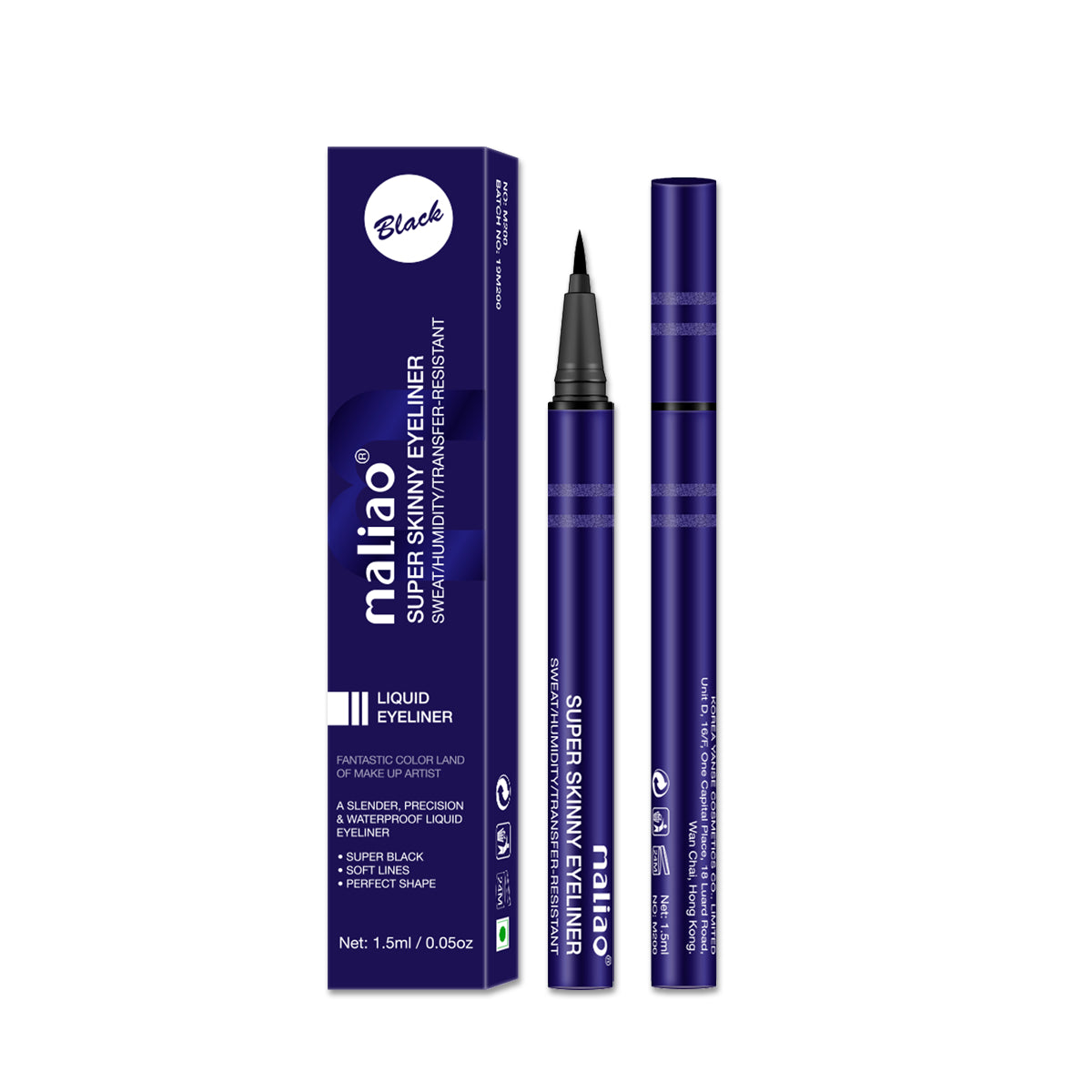 Maliao Super Skinny Liquid Eyeliner - Precision, Perfection, and Long-Lasting Resistance - Maliao Makeup