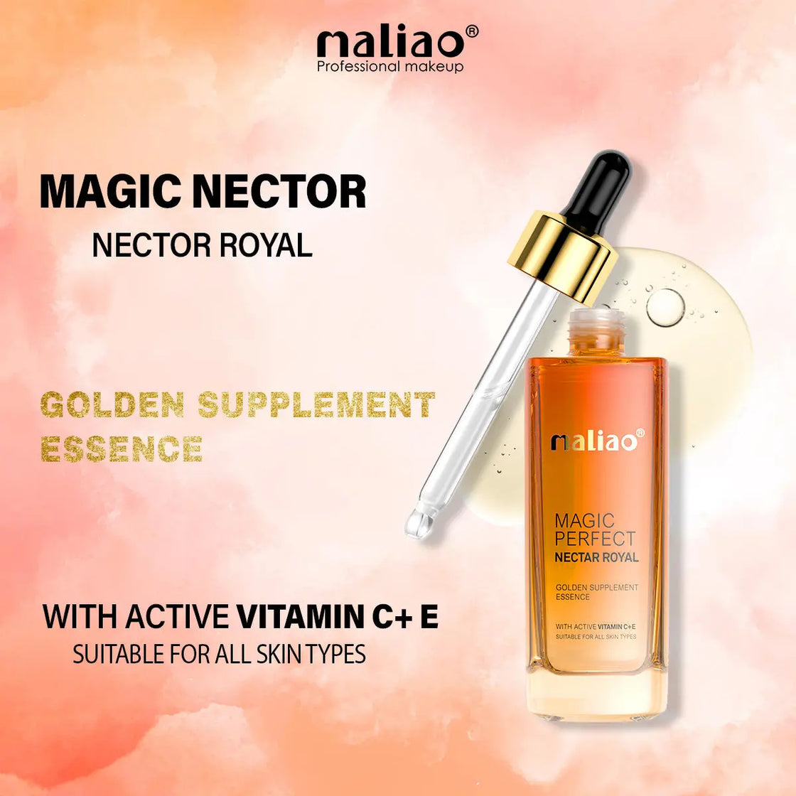 Maliao Magic Perfect Nectar Royal Active Vitamin C + E - Your Beauty Elixir Maliao Professional Makeup